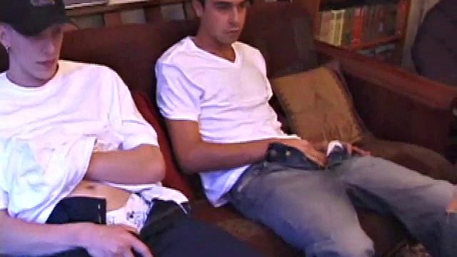 Shane and Vincenzo Stroking Their Dicks