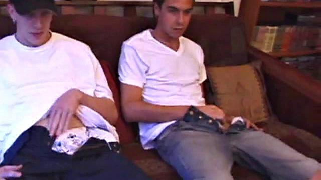 Shane and Vincenzo Stroking Their Dicks