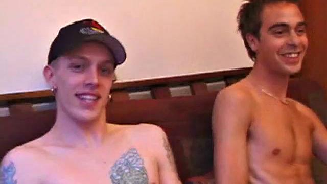 Shane and Vincenzo Stroking Their Dicks