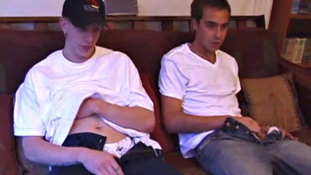 Shane and Vincenzo Stroking Their Dicks