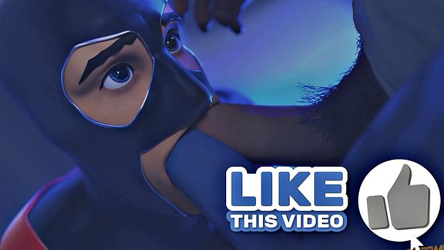 Латинос с задом попадает под горячую раздачу татуированного качка