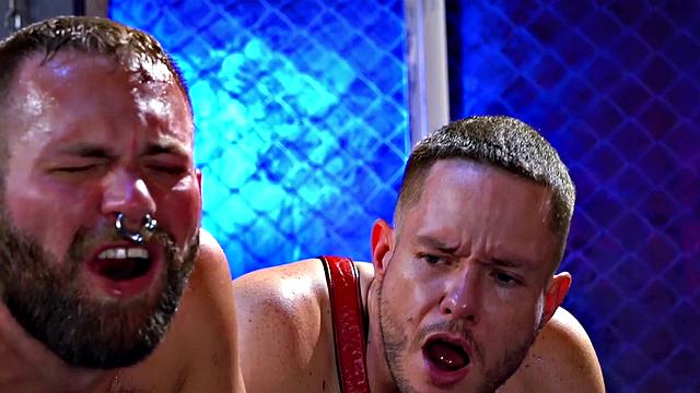 Hunk Ashley Rider Spitroasted By Jocks - FistingInferno