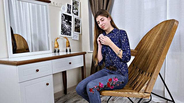 Hot night with a dildo