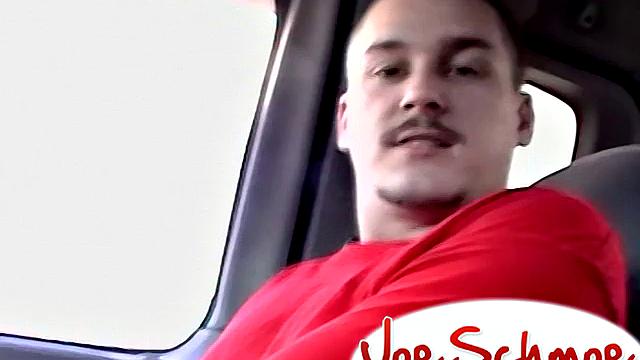 blaze turns a traffic jam into a blowout-car sex just got a whole lot gayer