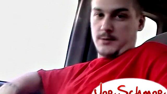 blaze turns a traffic jam into a blowout-car sex just got a whole lot gayer