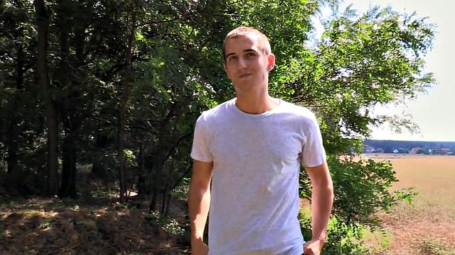 Euro twink picked up outdoors fucked in public POV