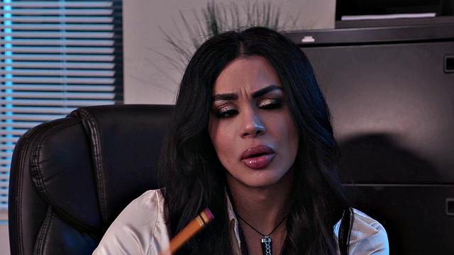 GenderXFilms - Smoking Hot Latina Trans Boss Dicked Down By BBC Hunk