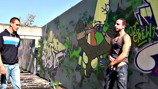 Doggystyled stud drilled in asshole by nympho gay