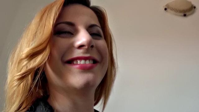 Eager Babe Flashes Natural Tits