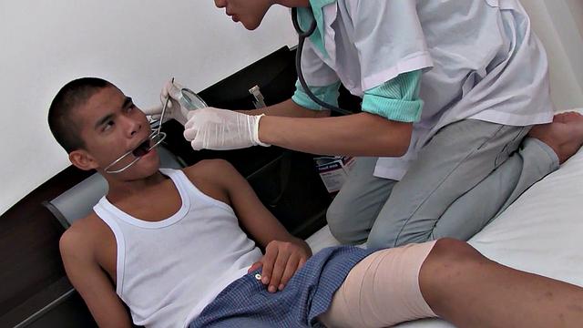 Asian twink barebacking doctor