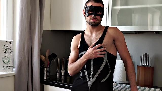 Perverted solo stud masturbating hardcore naked