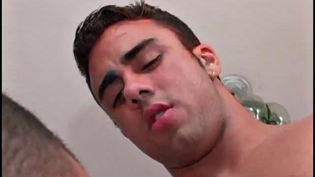 Diego Lozano is working in his garden patio when Pepe Numez stops by for a surprise visit. Remembering the hot action they had gets them both fired up for another cock sucking, butt licking, ass pounding session.