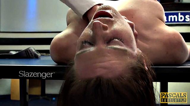 SSamantha Bentley is tied up, throated and fucked raw