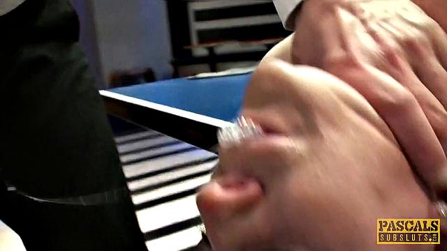 SSamantha Bentley is tied up, throated and fucked raw