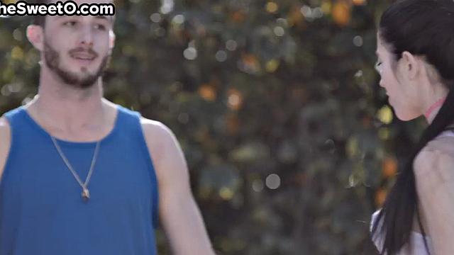 Stunning babe rammed by her BF till intense orgasm