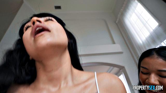 Арендаторы-зажигалки: вечеринки, долги и сексуальные уговоры от Ameena Green и Beca Barbie - хозяин не устоял!