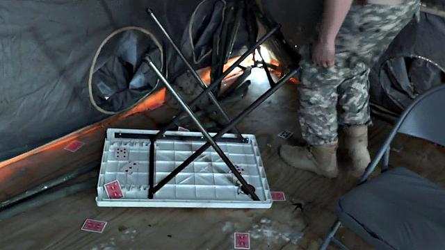 Black navy stud bareback fucked in outdoor orgy on orders