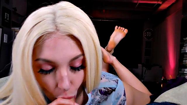 Piercednipples amateur plays with dildo and gives POV