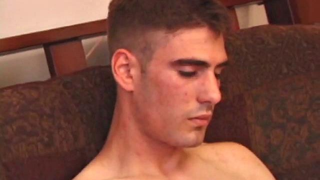 Ethan and Aaron stroke side by side and watch each other cum