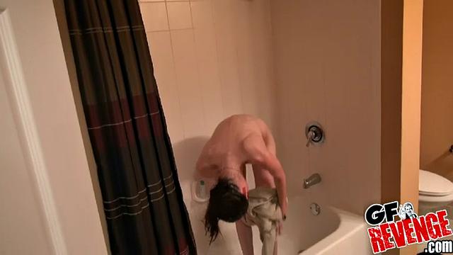 Check out Sexy Selfie's bald pussy and small tits in steamy solo action