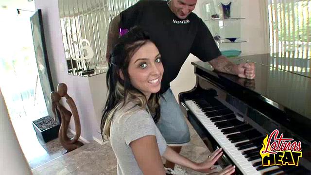 Pretty Latina Takes Big Cock