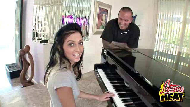 Pretty Latina Takes Big Cock