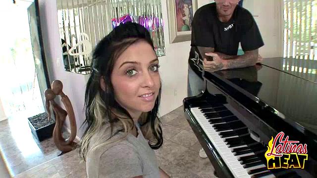 Pretty Latina Takes Big Cock