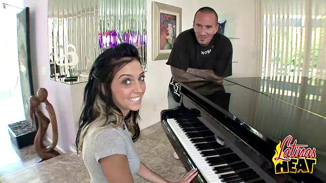 Pretty Latina Takes Big Cock