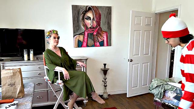 Святая Милли Морган раскрывает шлюшку для Элиаса Кэша