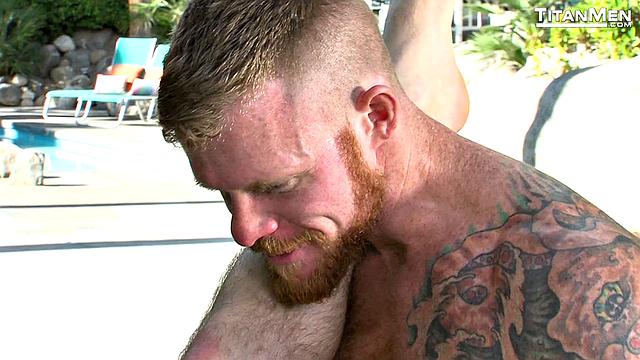 Poolside Fun: Liam Knox Receives Special Treatment from Jack Vidra