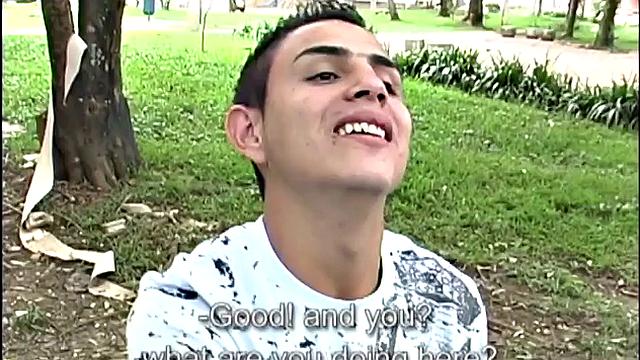 A conversation on a park bench results in these two horny Latinos heading for the bed. There, Gael and Daniel kiss as they strip naked for each other. The boys suck all over that bed, before the urge to fuck takes over.