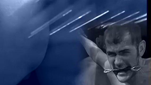 Выдёргивание яиц и мощный выброс спермы - Джо Джованни и Ларри Савой