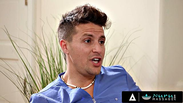 NURU MASSAGE - Two Coworkers Fight Over Who Is Better And It Ends With Wild Sex