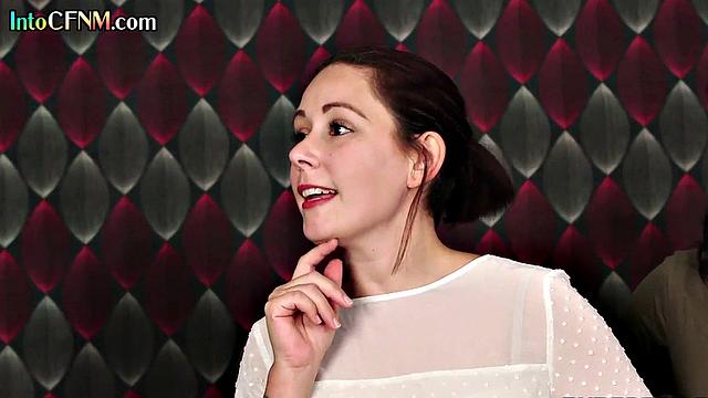 Naughty CFNM babes love deepthroating