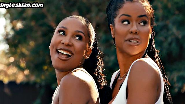 Tennis ebony lesbians outdoor fuck