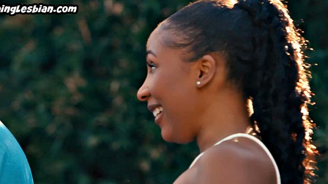 Tennis ebony lesbians outdoor fuck