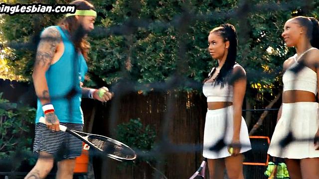 Tennis ebony lesbians outdoor fuck