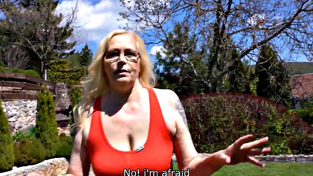 MATURE4K. Excited mature woman satisfies needs with handsome guy