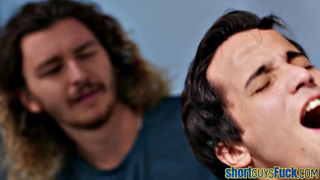 Big-titted MILF drilled by short king