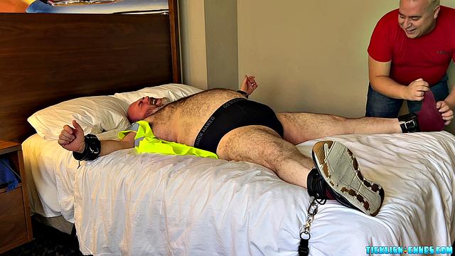 Tickling a Big Wobbling Belly! - Stocky & Matt