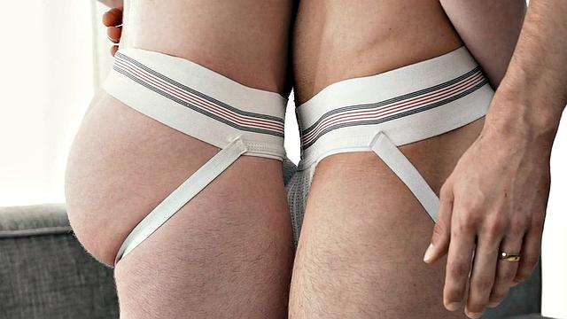 Real jock banging his hunky DILF