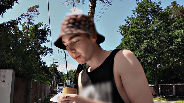 Hairy Euro stud picked up and public fucked outdoors