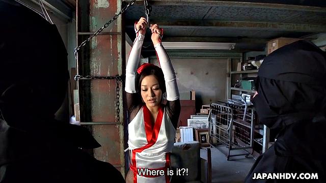 Maria Ono fucked by two, as a prisoner