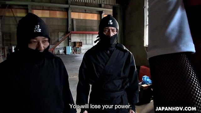 Maria Ono fucked by two, as a prisoner