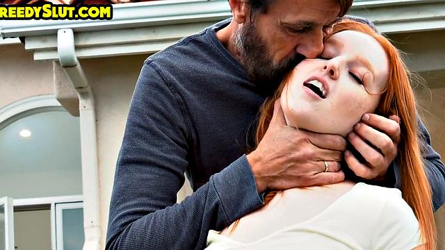 Greedy bae cuntfucked by coach after deepthroating