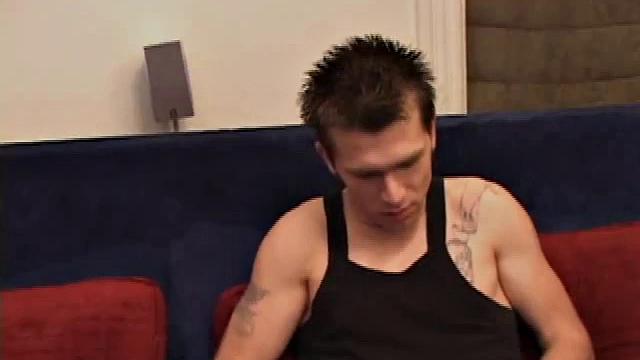 Back from an afternoon of skateboarding, Sheldon strokes his hard cock(figsize).