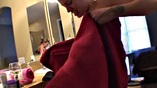 Holly Wellin takes a shower and talks to camera