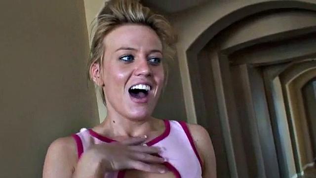 Holly Wellin takes a shower and talks to camera