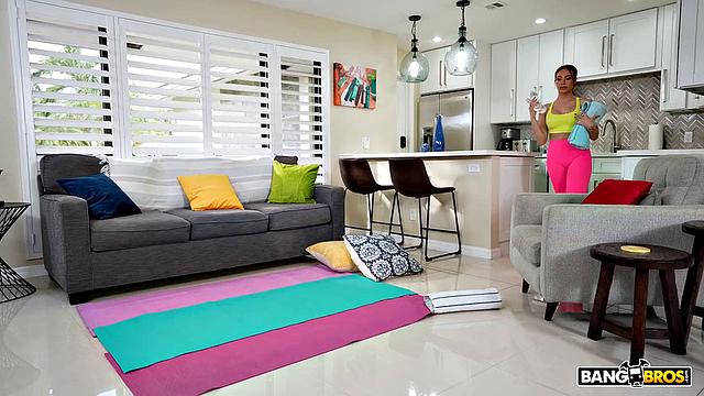 Melissa's Attractive Pose for Black Cobra