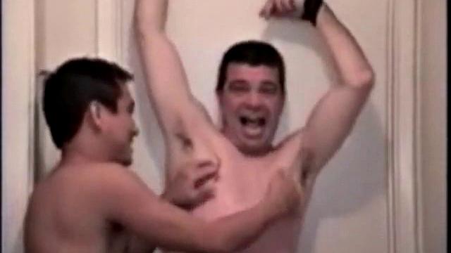 Ricky has gotten quite fond of being a tickler and he proves his refined techniques on Mike with relentless determination. Mike's laughter is a tickler's dream, as Ricky tickles him in three different positions.